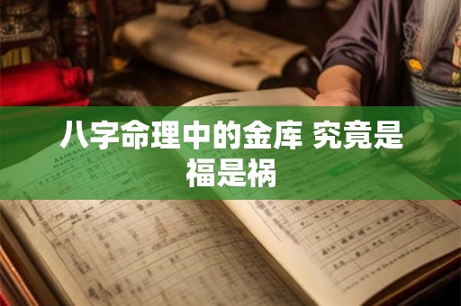 八字命理中的金库 究竟是福是祸