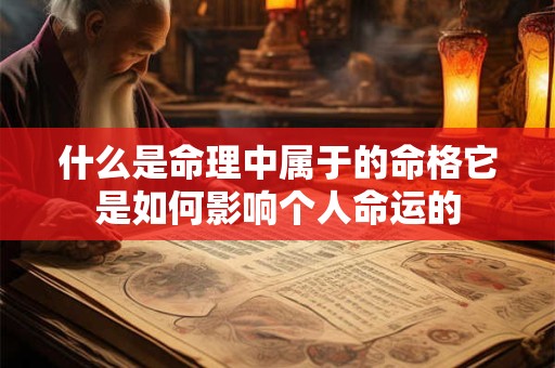什么是命理中属于的命格它是如何影响个人命运的