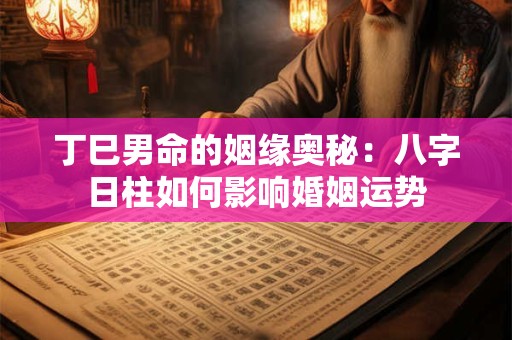 丁巳男命的姻缘奥秘：八字日柱如何影响婚姻运势