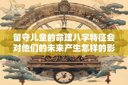 留守儿童的命理八字特征会对他们的未来产生怎样的影响