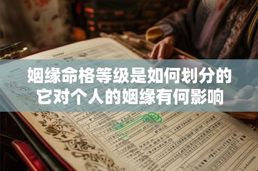 姻缘命格等级是如何划分的它对个人的姻缘有何影响
