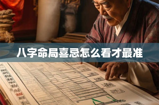 八字命局喜忌怎么看才最准