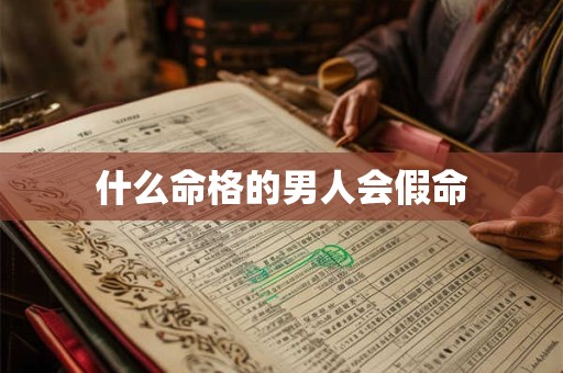 什么命格的男人会假命