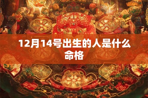 12月14号出生的人是什么命格