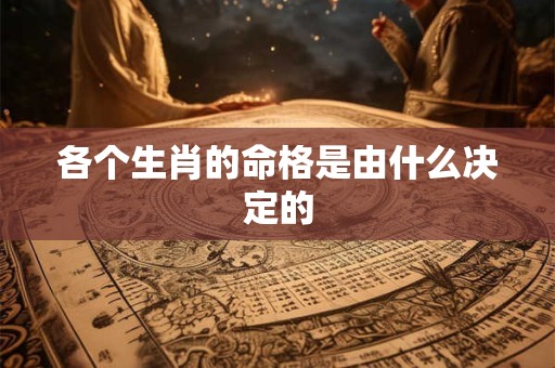 各个生肖的命格是由什么决定的