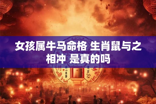 女孩属牛马命格 生肖鼠与之相冲 是真的吗