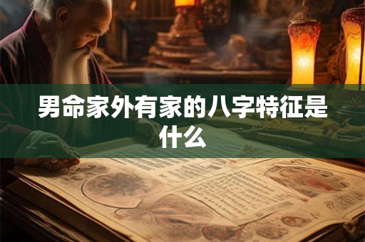 男命家外有家的八字特征是什么