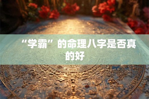 “学霸”的命理八字是否真的好