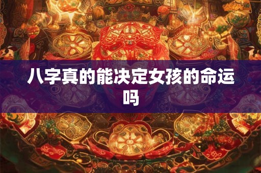 八字真的能决定女孩的命运吗