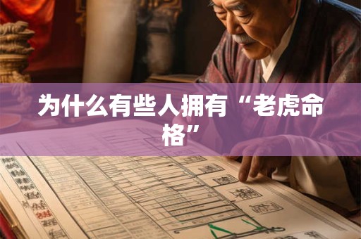 为什么有些人拥有“老虎命格”
