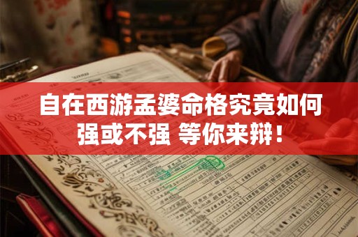自在西游孟婆命格究竟如何强或不强 等你来辩！