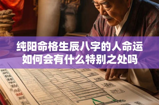 纯阳命格生辰八字的人命运如何会有什么特别之处吗