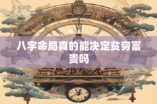 八字命局真的能决定贫穷富贵吗