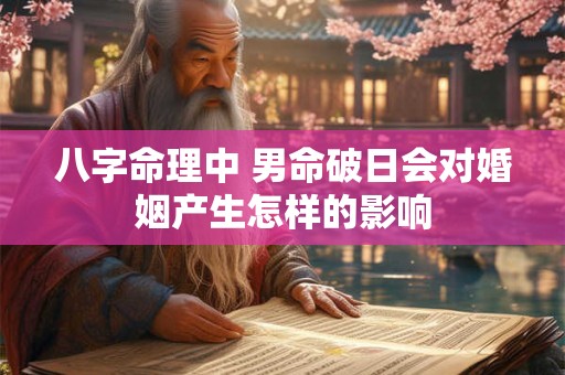 八字命理中 男命破日会对婚姻产生怎样的影响