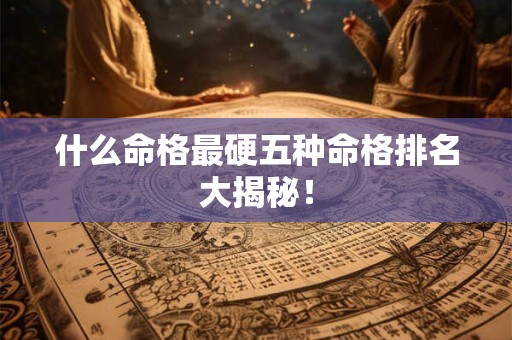 什么命格最硬五种命格排名大揭秘！