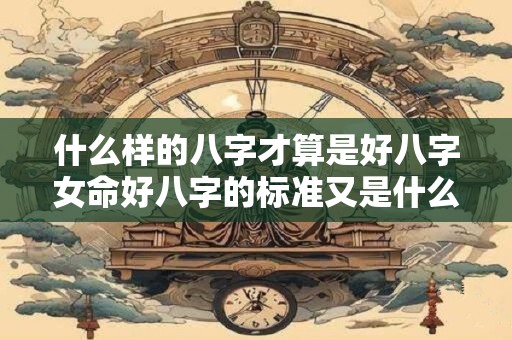 什么样的八字才算是好八字女命好八字的标准又是什么