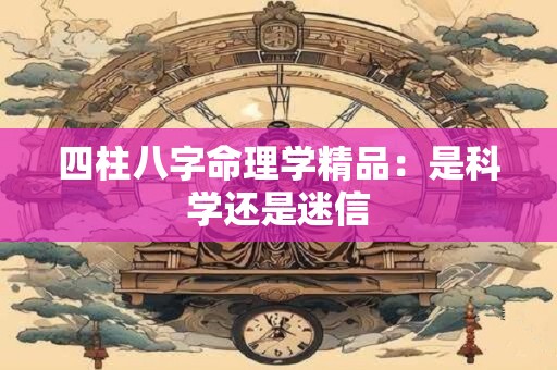 四柱八字命理学精品：是科学还是迷信