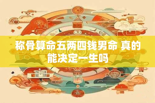 称骨算命五两四钱男命 真的能决定一生吗