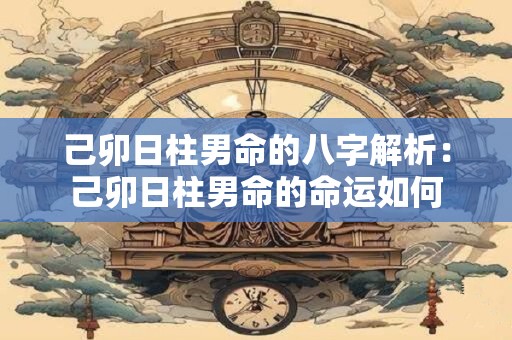 己卯日柱男命的八字解析：己卯日柱男命的命运如何