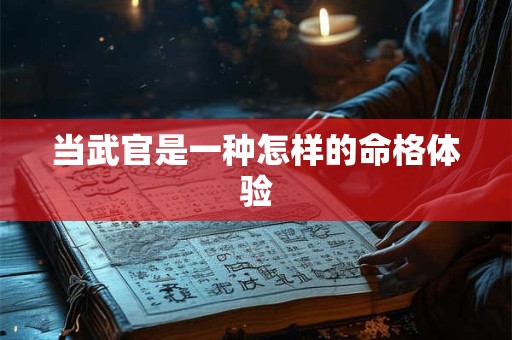 当武官是一种怎样的命格体验 当武官是一种怎样的命格体验
