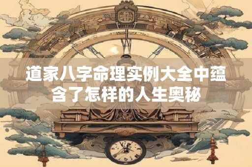 道家八字命理实例大全中蕴含了怎样的人生奥秘 道家八字命理实例大全中蕴含了怎样的人生奥秘