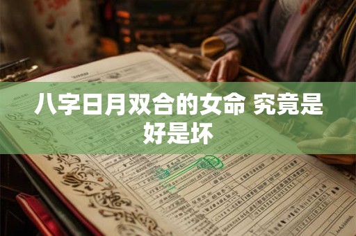 八字日月双合的女命 究竟是好是坏