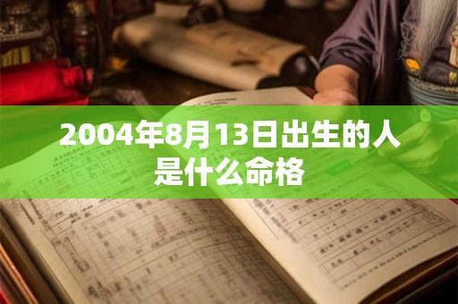 2004年8月13日出生的人是什么命格 2004年8月13日出生的人是什么命格