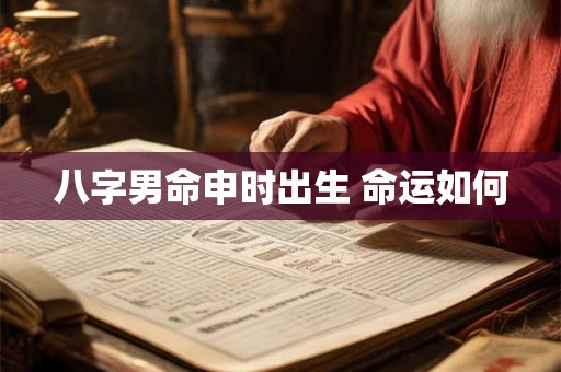 八字男命申时出生 命运如何