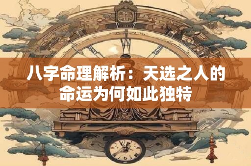 八字命理解析：天选之人的命运为何如此独特