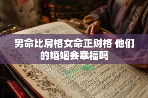 男命比肩格女命正财格 他们的婚姻会幸福吗