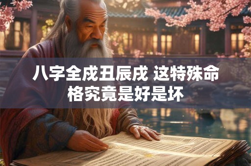 八字全戍丑辰戌 这特殊命格究竟是好是坏