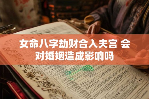 女命八字劫财合入夫宫 会对婚姻造成影响吗