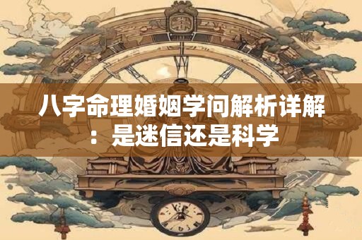 八字命理婚姻学问解析详解：是迷信还是科学