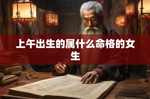 上午出生的属什么命格的女生