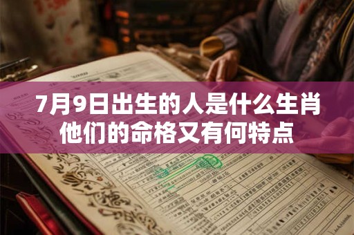 7月9日出生的人是什么生肖他们的命格又有何特点