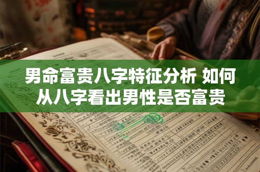 男命富贵八字特征分析 如何从八字看出男性是否富贵