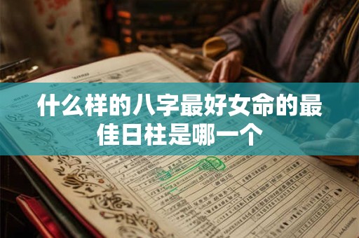 什么样的八字最好女命的最佳日柱是哪一个