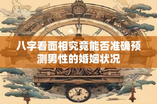 八字看面相究竟能否准确预测男性的婚姻状况