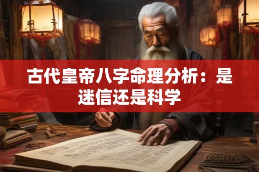古代皇帝八字命理分析：是迷信还是科学