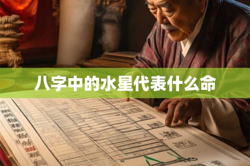 八字中的水星代表什么命