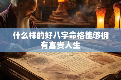 什么样的好八字命格能够拥有富贵人生