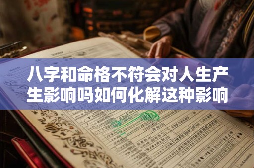 八字和命格不符会对人生产生影响吗如何化解这种影响