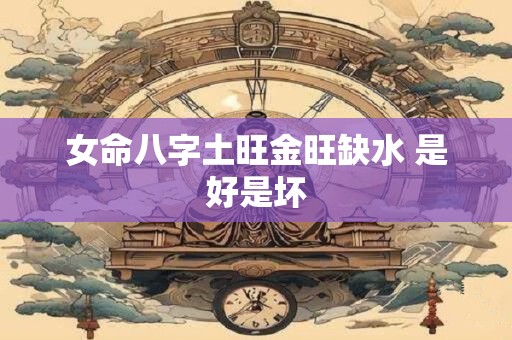 女命八字土旺金旺缺水 是好是坏