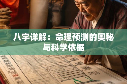 八字详解：命理预测的奥秘与科学依据