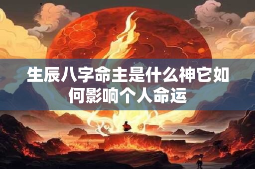 生辰八字命主是什么神它如何影响个人命运