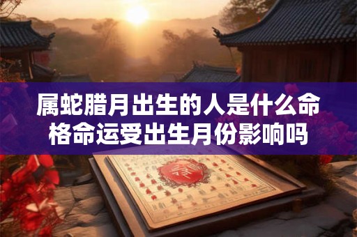 属蛇腊月出生的人是什么命格命运受出生月份影响吗 属蛇腊月出生的人是什么命格命运受出生月份影响吗