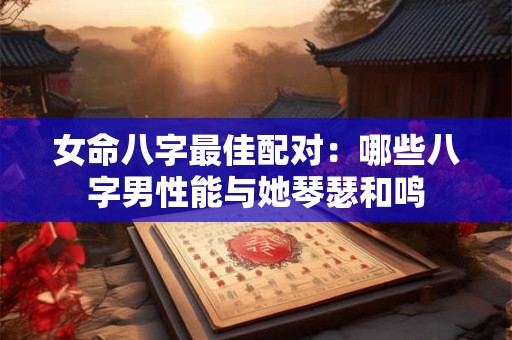 女命八字最佳配对：哪些八字男性能与她琴瑟和鸣