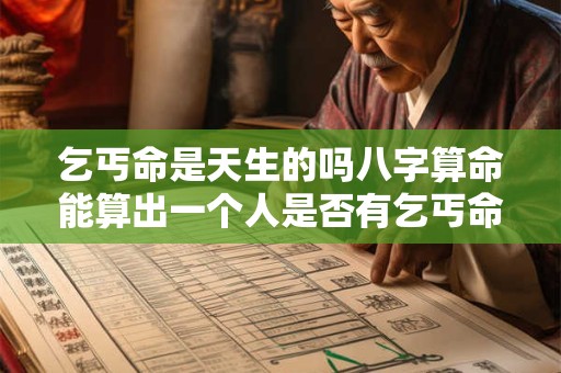 乞丐命是天生的吗八字算命能算出一个人是否有乞丐命