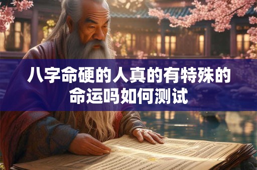 八字命硬的人真的有特殊的命运吗如何测试