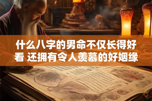 什么八字的男命不仅长得好看 还拥有令人羡慕的好姻缘
